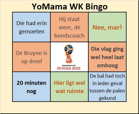 YoMama WK Bingo